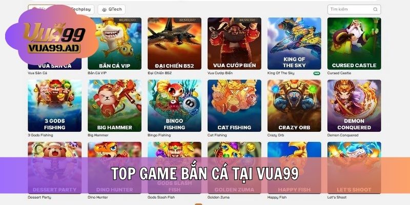 Các tựa game săn cá đa dạng chủ đề